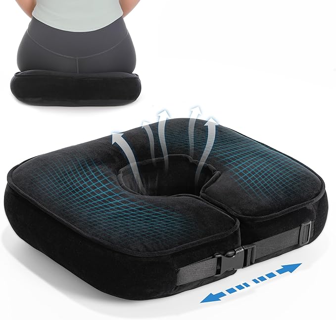 wefaner Donut Pillow Tailbone Pain Relief Bed Sore Pillow,Hemorrhoid Pillow,Butt Donut Cushion for Hemorrhoids,After Surgery,Pregnancy, Pressure Sores.