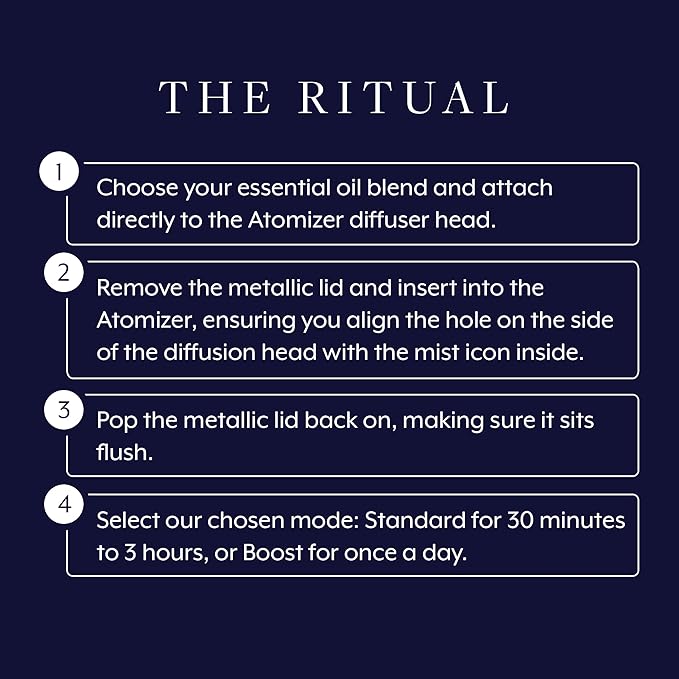 Aromatherapy Associates Atomizer and Revive Essential Oil (.33 fl oz) Collection. Waterless, Portable Essential Oil Diffuser with an Uplifting Blend to Feel Refreshed