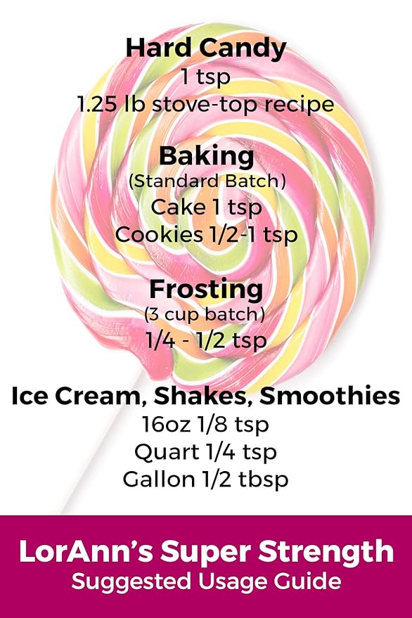 LorAnn Oils Super Strength Flavoring - Used For Candy Making, Flavoring Extracts, Baking, Hard Candy, and Flavor Oils - Bold, Natural Flavors 4X Stronger Than Extracts - Peach, 4 fl oz