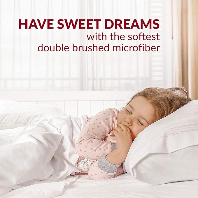 Mellanni Pillow Cases Set - 4 PC Iconic Collection Pillowcases - Hotel Luxury, Extra Soft, Cooling Pillow Covers - Wrinkle, Fade, Stain Resistant (King 20" x 40", White) (Pack of 2)