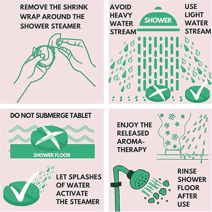 MR MIRYE Shower Steamers Aromatherapy, Valentine's Day Gifts for Women and Men, 20-Pack Organic Shower Bombs with Essential Oil, Tea Tree, Orange & Vanilla, Sea Salt, Lavender, Peony & Pear