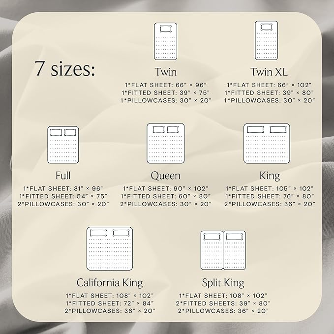 LuxClub 4 PC King Sheet Set, Breathable Luxury Bed Sheets, Deep Pockets 18" Wrinkle Free Cooling Bed Sheets Machine Washable Hotel Bedding Silky Soft - Light Taupe King