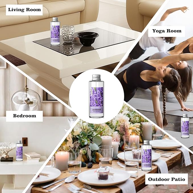 SCENTORINI Reed Diffuser Oil Refill, Lavender Diffuser Oil 6.76 Fl Oz, Natural Scented Essential Oil Refill Long Lasting Home Fragrance for Bathroom Room Spa Aromatherapy Hotel Decor