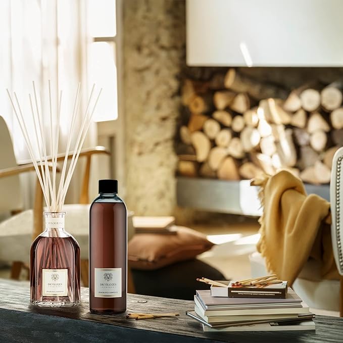 Dr. Vranjes - Melograno 250 ml Diffuser + Double Pack of White Sticks (3 Pieces Bundle) - Luxury Home Fragrance, Made in Italy, Main Scent: Fruity, Olfactory Pyramid: Pomegranate, Watermelon, Cassis