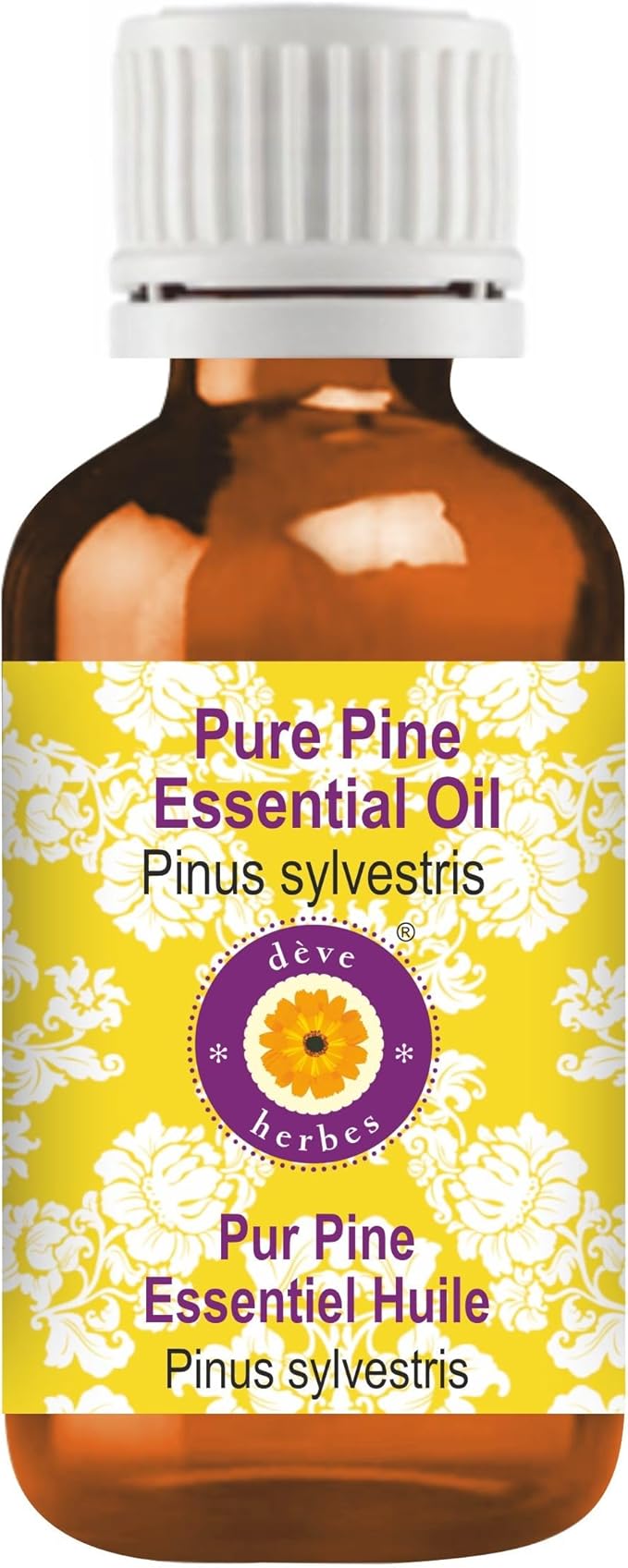 Deve Herbes Pure Pine Essential Oil (Pinus sylvestris) 100% Therapeutic Grade Steam Distilled 15ml (0.50 oz)