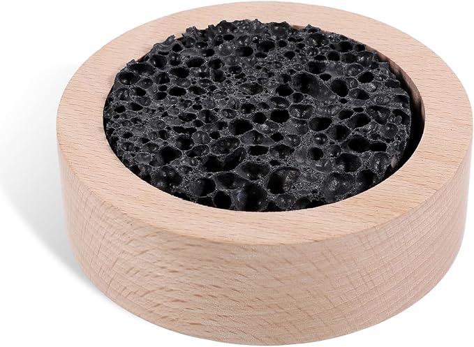 Passive Essential Oil Diffuser Rock Diffuser Natural Wood Base Aromatherapy for Decorating at Desk, Office, or Car and Gift-Giving