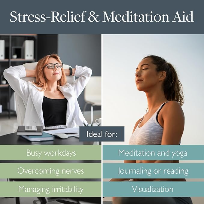 Scentered Aromatherapy Balm Sticks for Stress-Relief & Meditation - Roll On Essential Oil Blends of Frankincense, Oud, Chamomile - Aromatherapy Gifts for Women - De-Stress & Escape
