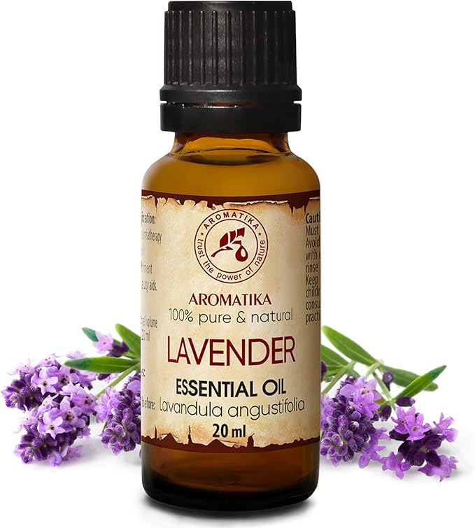 Lavender Essential Oils 0.68 Fl Oz - Lavanda Essential Oil - Lavandula Angustifolia - Bulgaria - 100% Pure - Beauty - Aromatherapy - Massage - Diffuser - Aroma Lamp - Relax