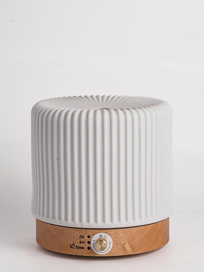 Ceramic Essential Oil Diffusers,Small Cute for Office, Home for Aromatherapy,Bedroom White Air Fragrance,Room Scent, Humidifier,Light Decor para Casa De Essentials Aesthetic Electric Oils Aroma