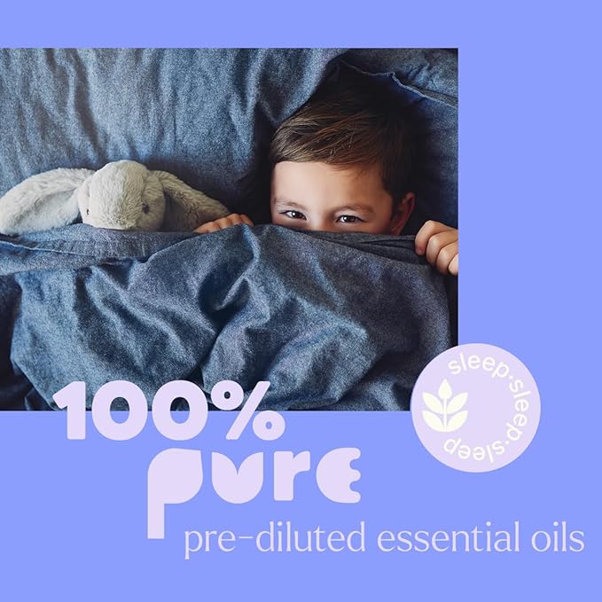 Plant Therapy Kids Nighty Night Essential Oil Blend for Sleep, 10 mL (1/3 oz), Pre-Diluted Roll-On for Convenience, Support a Restful Night's Sleep