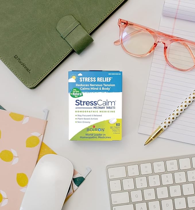 Boiron StressCalm for Relief of Stress, Anxiousness, Nervousness, Irritability, and Fatigue - 60 Count (Pack of 2)