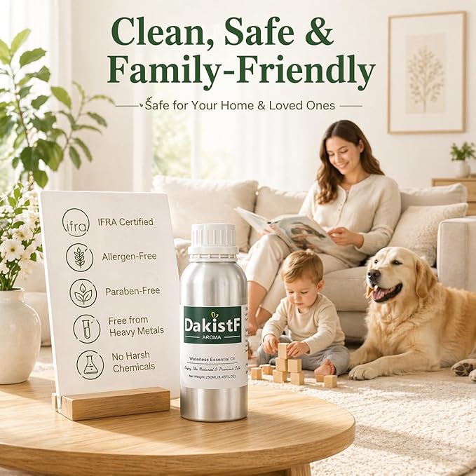 Upgrade Waterless Essential Oil Diffuser with WiFi & Bluetooth Control Cold-Air Diffusion Tech and Ritz Carlton Fragrance waterless Essential Oil FSN-304 250ml/8.45 fl.oz
