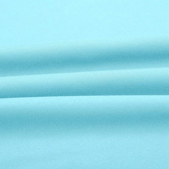 Sfoothome Queen Sheets Set - Sky Blue Hotel Luxury 4-Piece Bed Set, Extra Deep Pocket, 1800 Series Bedding Set, Wrinkle & Fade Resistant, Sheet & Pillow Case Set (Queen,Sky Blue)