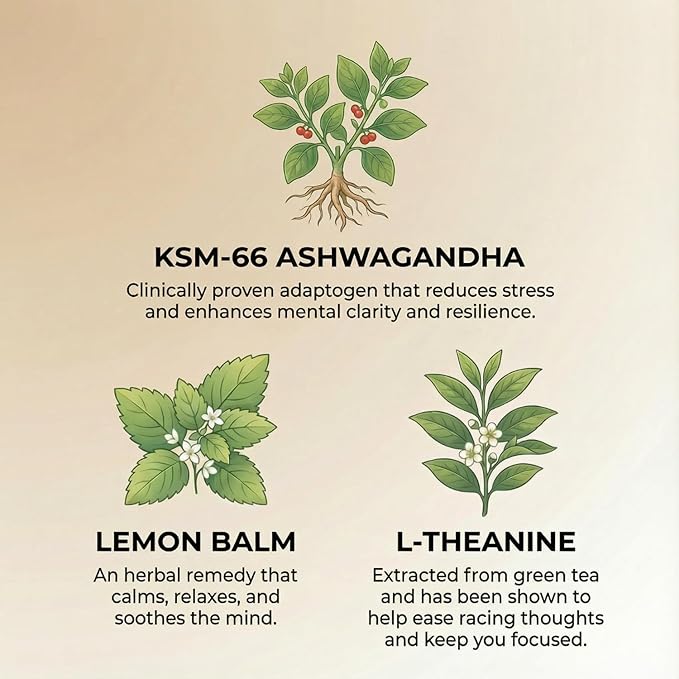 Zenjoy Stress Relief Drink, Calming Black Tea, Non Alcoholic, Ashwagandha & Lemon Balm for Stress Relief, L - Theanine for Focus (12 Pack) (Mango)
