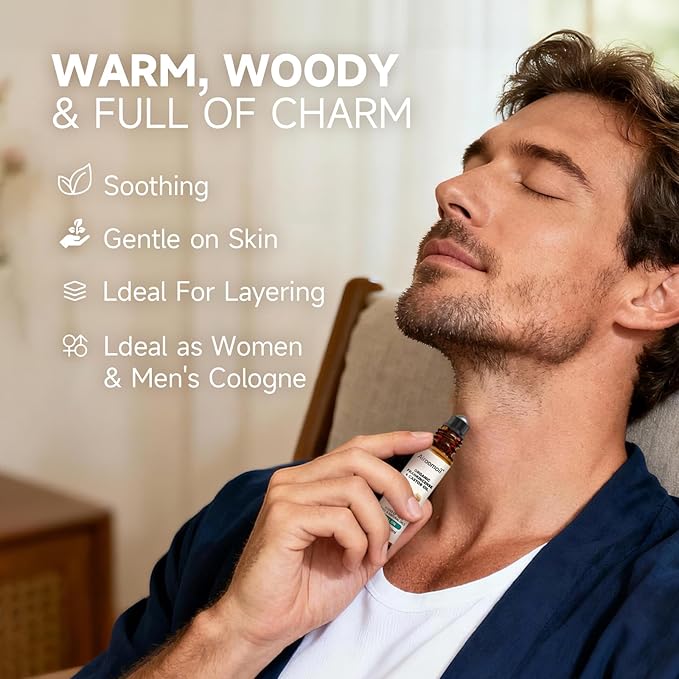 Organic Castor and Frankincense Roll-on Oil, 10 mL, Natural Plant Blend, Convenient Rollerball Design, Travel Size for Aromatherapy, Meditation, Yoga Relaxation, Revitalize Skin, Lady Gift
