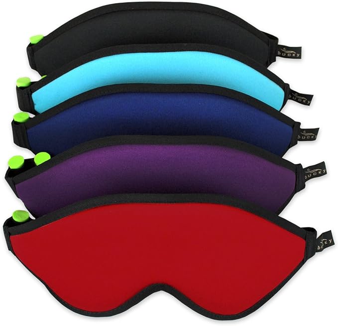 Block Out Lightweight Sleep Eye Shade with Earplugs, Navy , 0.15 Pound