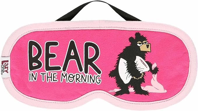 Lazy One Women's Cotton Face Mask for Sleep, Washable Sleeping Mask for Adults
