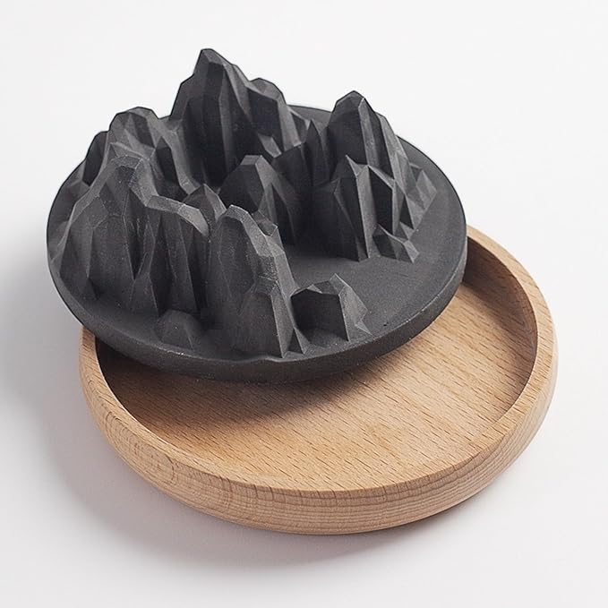 Mountain Peaks Passive Aroma Diffuser – Modern Home Décor & Essential Oil Diffuser (Onyx)