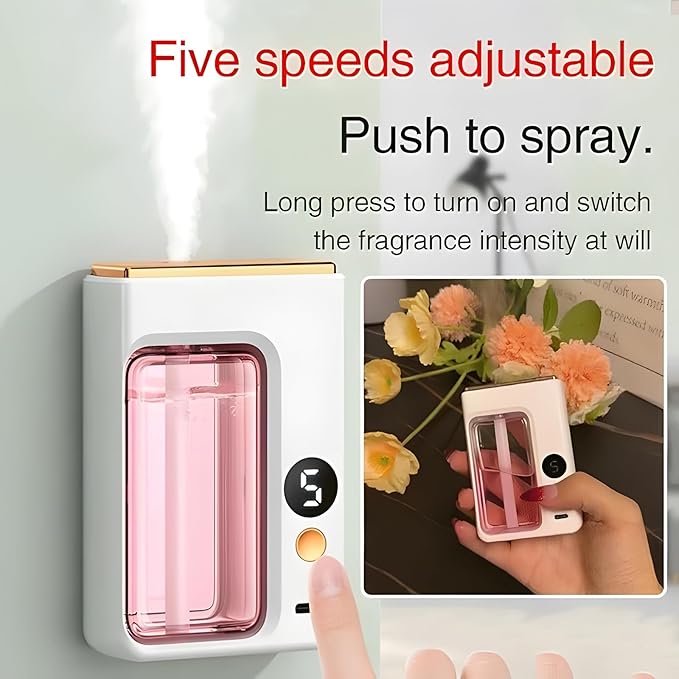 Automatic Aromatherapy Diffuser, Essential Oil Diffusers for Home, Digital Display Version of Aroma Diffuser, Replaceable Scent Diffusers for Home, Essential Oil Diffuser (Only True Me)