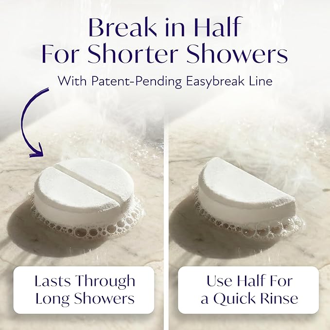 Solia Energizing Citrus Menthol Shower Steamers 15-Pack - Patent-Pending Real Essential Oil Menthol Shower Steamer Bombs, Spa Steamers Aromatherapy Selfcare Bath Gifts for Women, Individually Wrapped