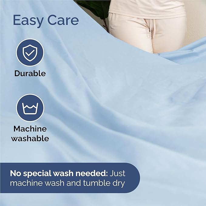 King 6 Piece Sheet Set - Comfy, Breathable & Cooling - Hotel Luxury Bedding for Women, Men, Kids, Teens & Children - 1 Flat & 1 Fitted Sheet & 4 Pillowcases w/ Deep Pockets - Wrinkle Free - Baby Blue