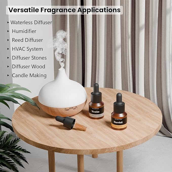 Hotel Essential Oils for Diffuser - Inspired by Westim Hotel Home Luxury Scents, Premium Fragrance Oil for Ultrasonic and Waterless Diffusers and Crafting - 15 mL
