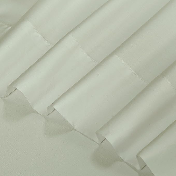 ROYALE LINENS 300 Thread Count 100% Long Staple Combed Cotton Sheet Set - 4 Piece Queen Bed Sheets - 1 Fitted, 1 Flat & 2 Pillow Cases - Soft Cool & Crisp Sheet Set (Queen, Sage)