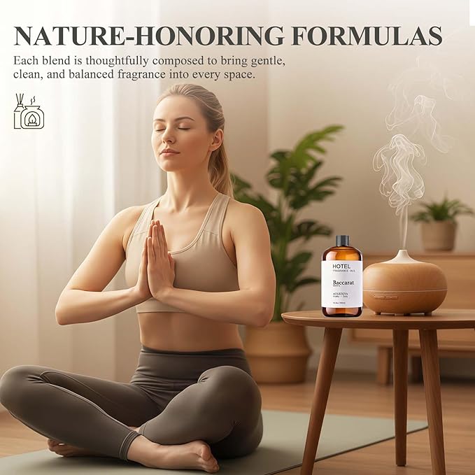 Hotel Collection Diffuser Oil Scent Inspired by The Iconic 5-Star Hotel Baccarat for Waterless Diffuser & Home Scenting Essential Oil for Ultrasonic and Crafting (16.9 Fl Oz (Pack of 1)