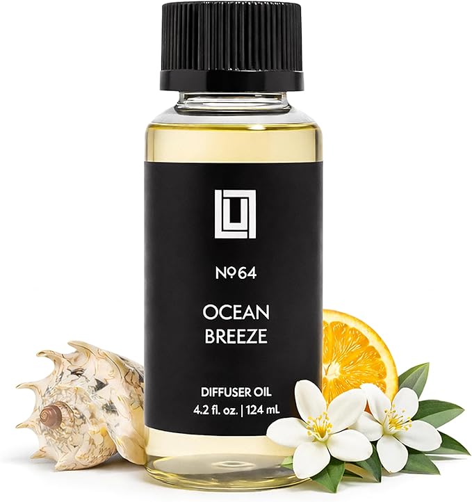 Aroma by Lulu - Luxury Fragrance Oil for Waterless Cold Air Diffusers - Aromatherapy Fragrance Oil Blend for The Home or Office (Ocean Breeze)