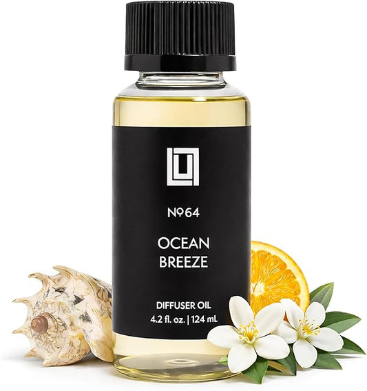 Aroma by Lulu - Luxury Fragrance Oil for Waterless Cold Air Diffusers - Aromatherapy Fragrance Oil Blend for The Home or Office (Ocean Breeze)