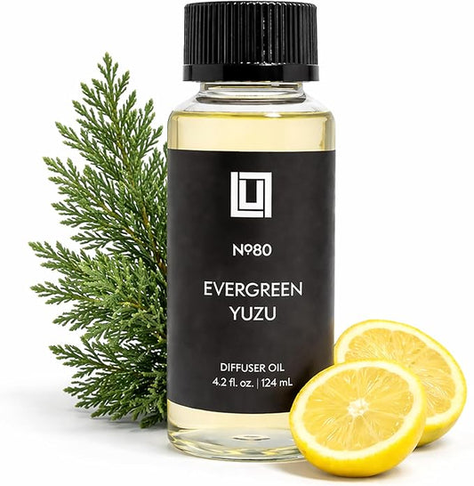 Aroma by Lulu - Evergreen Yuzu - Luxury Fragrance Oil for Waterless Cold Air Diffusers - Aromatherapy Fragrance Oil Blend for The Home or Office