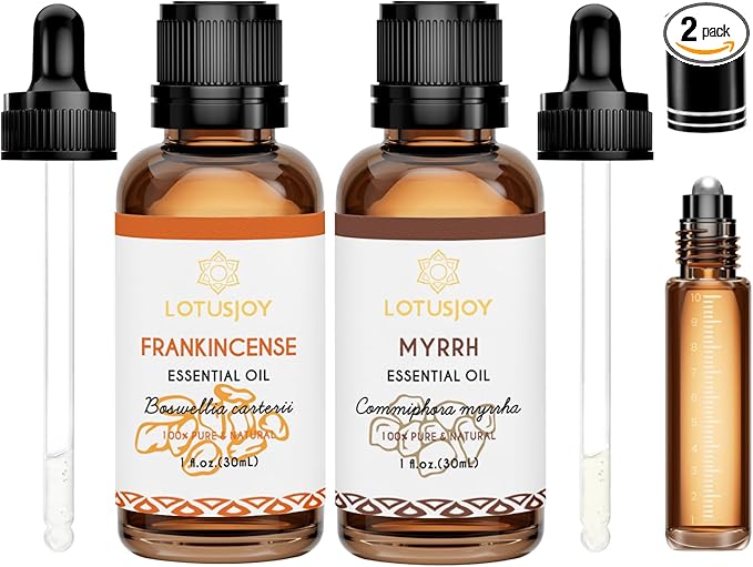 Frankincense and Myrrh Essential Oil, 100% Pure Natural, for Diffuser