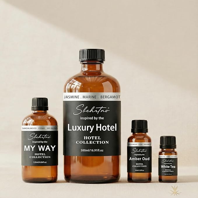 Hotel Diffuser Oil Gift Set – Luxury Hotel Inspired Fragrance Oils for Diffusers, Premium Aromatherapy Home Fragrance, Long Lasting Scent for Bedroom, Spa & Office (Hotel Fragrance Set 20ml*6)