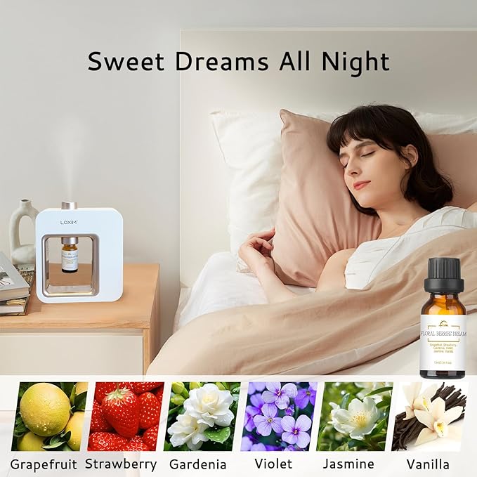 LOXIM Sweet Dreamscape Essential Oil Blends, Pure Natural Essential Oils Set of 3, Fragrance Oil Perfect for Humidifiers, Diffusers, Candle Making, Gifts - Lavender, Vanilla, Eucalyptus
