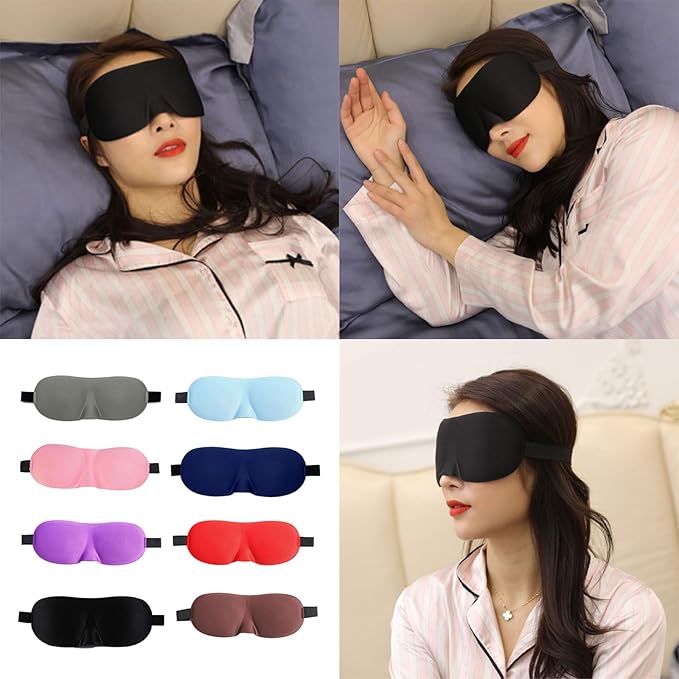 Soft Ergonomic Eye Cover Lightproof Knits Portable for & Sensitive Skin Comfort Breathable Eye
