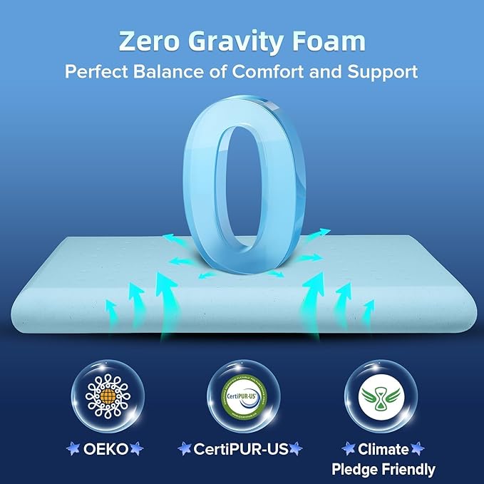 Ultra Thin Flat Pillows for Sleeping,Cooling Slim Memory Foam Pillow 3.25 in Ultra Thin Pillow,Low Profile Sleeper Pillows for Stomach Back Sleeper for Neck and Back Support Stomach sleeping pillow