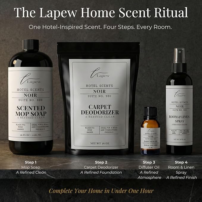 Lapew Hotel Scents Luxury Diffuser Oil | Noir Suite 900 | Inspired by Nobu Hotel | Hotel Fragrance Oil for Nebulizer & Waterless Diffuser | 10ml