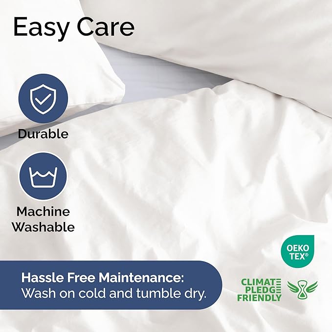 Duvet Cover Queen Size Set - Extra Soft Queen Duvet Cover 90" x 90" with 2 Pillow Shams - Hotel Luxury, Easy Care & Fade Free with Zipper Closures and Ties - Comfy, Cozy & Breathable (Antique White)