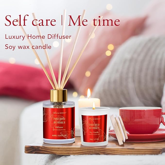 Mothers Day Gifts for Mom,15Pcs Rose Bath and Body Gifts for Women, Relaxing Spa Gift Basket for Her, Mom, Sister, Female Friends, Daughter,Unique Bath Gift Set Idea for Women Who Have Everything