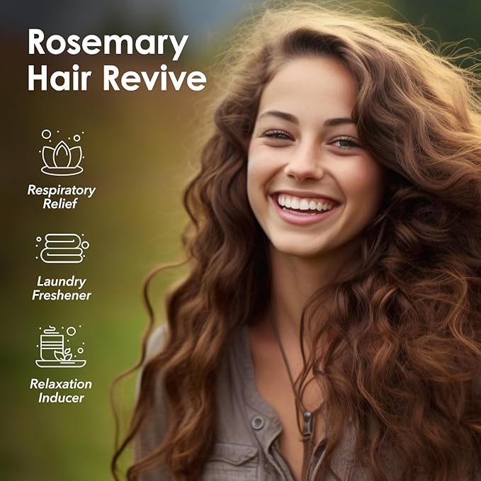 Heavenly Pure - Rosemary Essential Oil 16 oz Large Bottle for Diffuser, Hair and Body Care - 473 ml