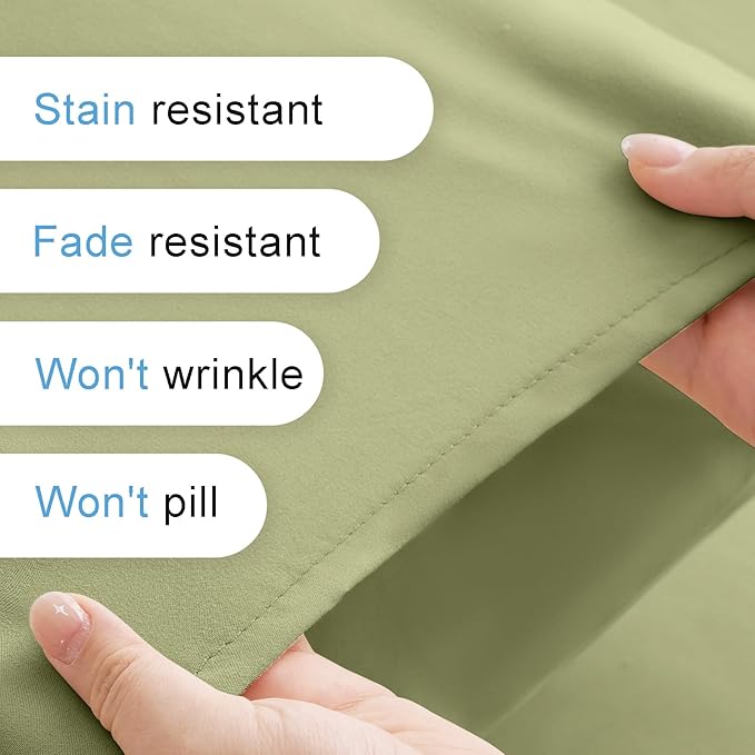 Cal King Size 4 Piece Sheet Set - Comfy Breathable & Cooling Bed Sheets Set, Soft and Wrinkle Free, Deep Pockets, Easy & Secure Fit, Hotel Luxury Bedding for Women, Men - Oeko-Tex - Olive