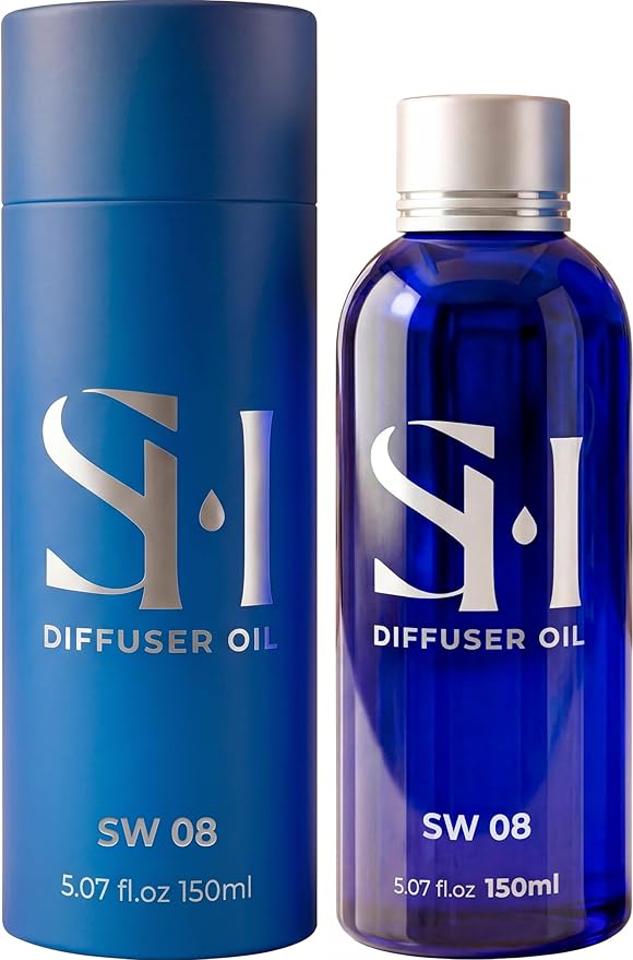 Sandalwood SW08 Hotel Scent Diffuser Oil | 5.07 Fl oz (150 ml) - Waterless Diffuser Oil Refill & Highly Concentrated Fragrance Oil, Diffuser Oil Scents Luxury, Hotel Oil Diffuser