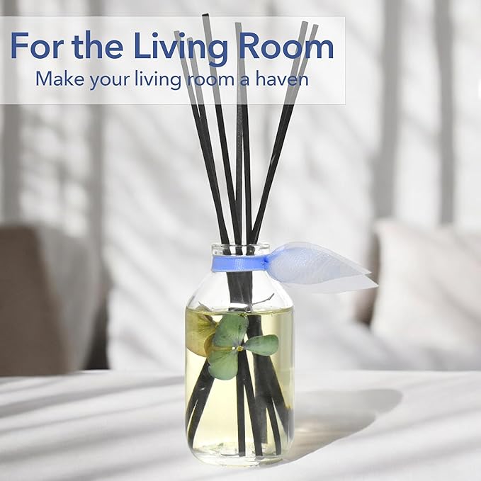Reed Diffuser Set, English Garden Scented Oil Diffuser with Sticks, Home Fragrance Accessories for Bathroom Shelf Decor, Aroma Diffusers for Home or Office Desk, USA Made