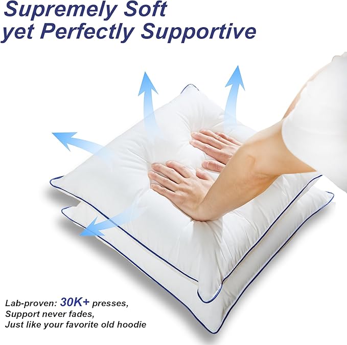 12x20 Pillow Insert Set of 2–Lumbar Pillow Inserts,Soft Rectangular Cushion Inserts, Hypoallergenic Virgin Microfiber Filling, Machine Washable