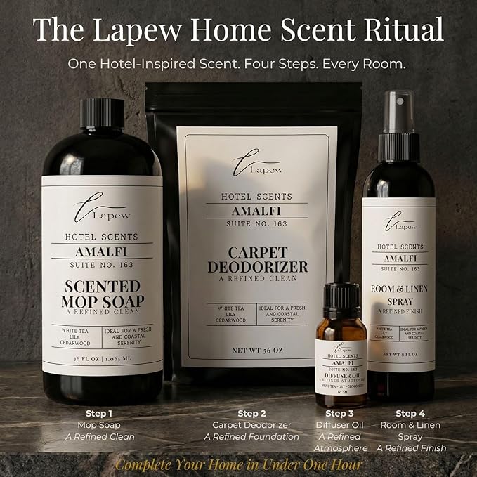 Lapew Hotel Scents Luxury Diffuser Oil | Amalfi Suite 163 | Inspired by Marriott Hotels | Hotel Fragrance Oil for Nebulizer & Waterless Diffuser | 10ml