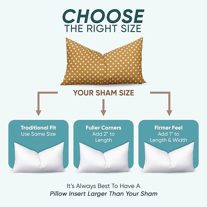 Pillowflex Synthetic Down Pillow Insert - 14x36 Down Alternative Pillow, Ultra Soft, Large Rectangle Body Sleeping Pillow, Lumbar, Long, Back - 1 Decorative Pillow Form