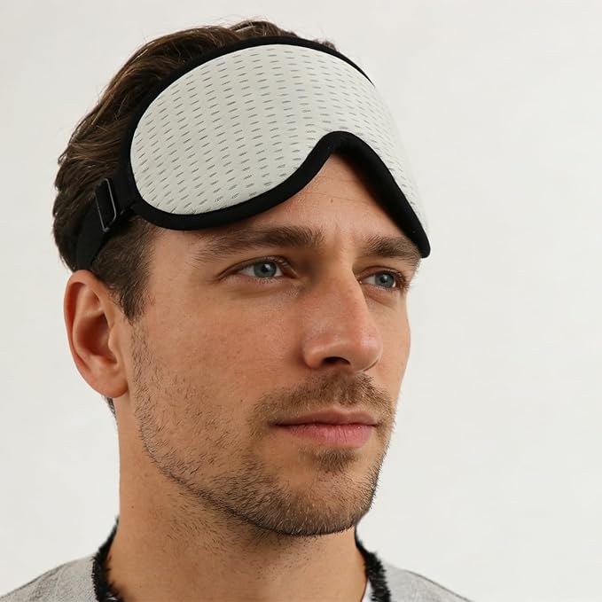 Sleep Mask Women Men 3D Contoured Eye Mask for Sleeping Mesh Fabric Side Sleeper Friendly Nap Rest Travel Essentials
