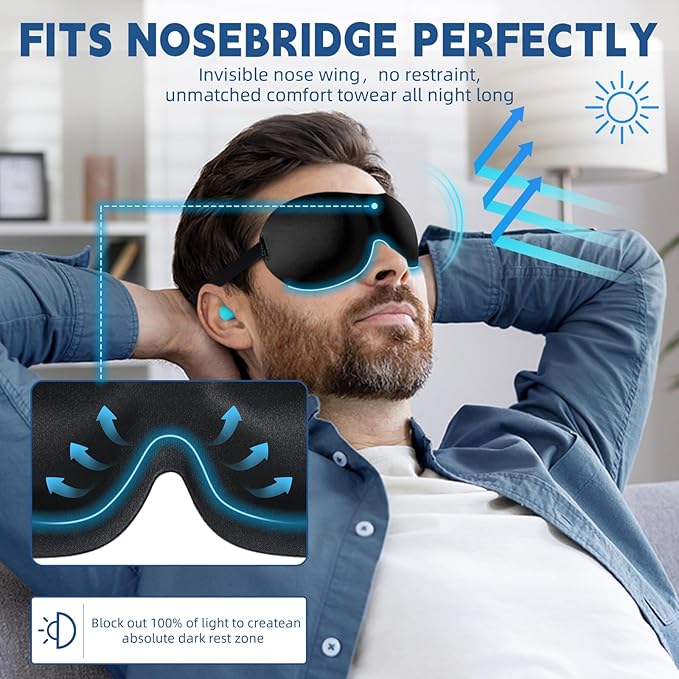 4-Pack Eye Masks for Sleep with Adjustable Strap Comfortable Sleep Masks for Women and Man Night Sleep, Travel, Nap Red