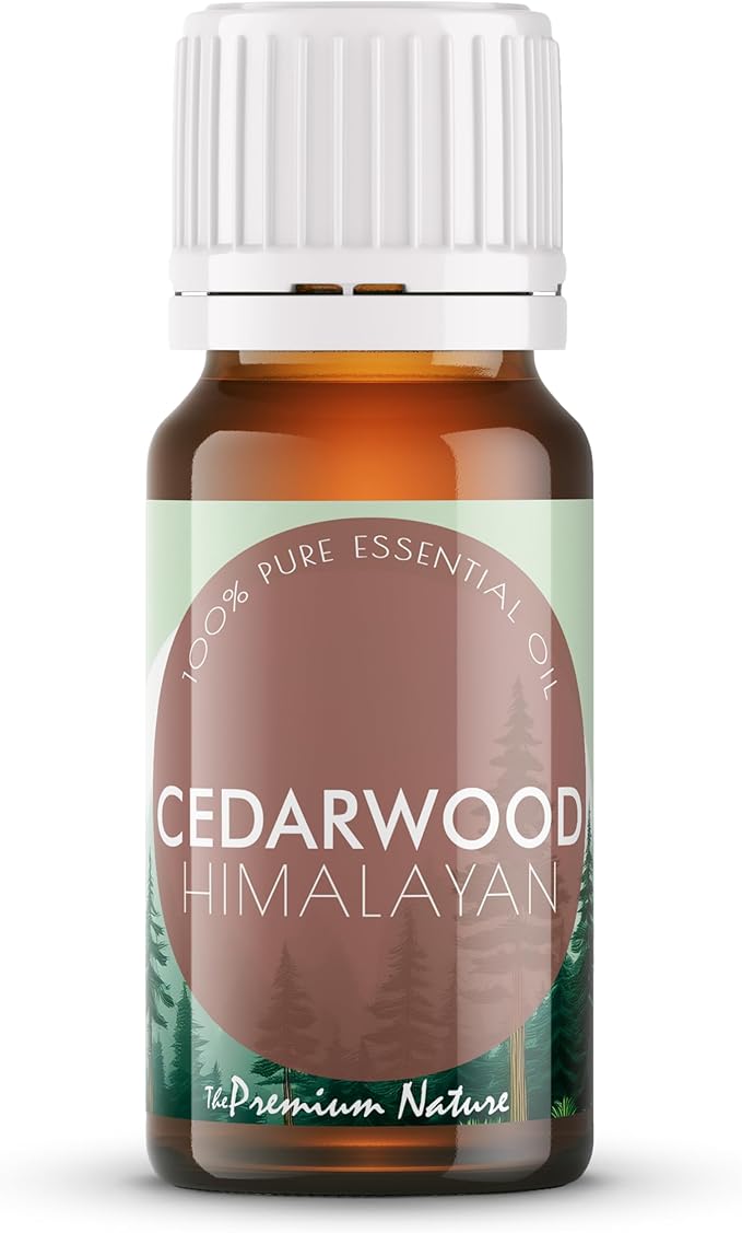 Cedarwood Essential Oil for Hair, Skin & Aromatherapy | Fresh, Woodsy, Piney Scent | 100% Natural & Pure - Ideal for Diffuser & Candle Making, 0.34 fl oz