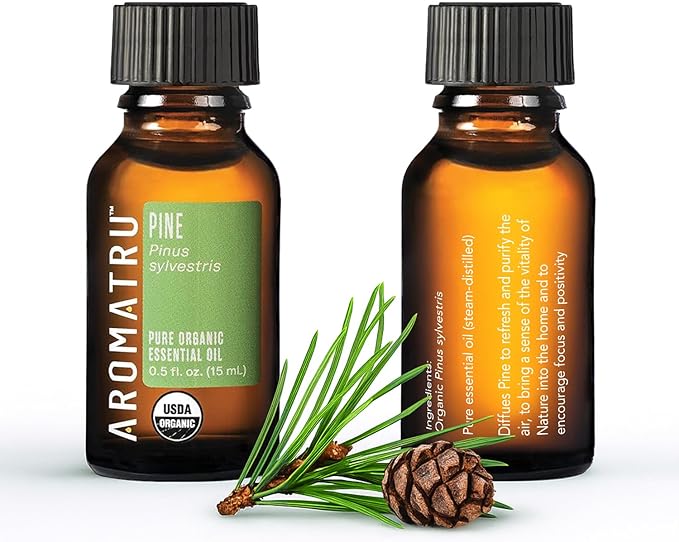 AromaTru Breathe Essential Oil Kit – Spanish Sage, Pine, Lemon Eucalyptus, and Ravintsara – Organic & Wildcrafted – ISO Certified – No Synthetic Fillers – Ethically Sourced
